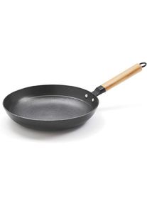 M&Ouml;BELIX M&ouml;belix , Schwarz , Holz, Metall , Eiche , rund , 12.5 cm , Kochen & Essen, Pfannen, Bratpfannen