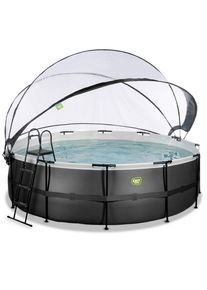 EXIT Toys , Grau , Kunststoff , 122 cm , T&Uuml;V-gepr&uuml;ft, CE , Pools & Wasserspa&szlig;, Pools, Aufstellpools