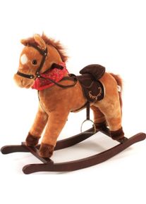 Bayer Chic 2000 Schaukelpferd CHIC2000 "Cowboy", braun, Schaukeltiere, BabyB:73cm H:71cm T:73cm, Pl&uuml;sch, Polyester, Schaukelpferd, B:73cm H:71cm T:73cm