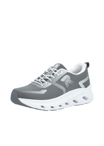 Slip-On Sneaker RIEKER SPORT, Herren, Gr. 44, grau, Textil, Schuhe Slip-On Sneaker, Sportschuh, Freizeitsneaker, Halbschuh zum Schlupfen