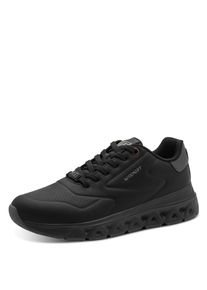 Slip-On Sneaker Marco Tozzi, Herren, Gr. 44, Textil, schwarz, Lederimitat, unifarben mit Farbeinsatz, Schuhe Slip-On Sneaker, Freizeitschuh, Halbschuh, Slipper mit elastischer Schn&uuml;rung