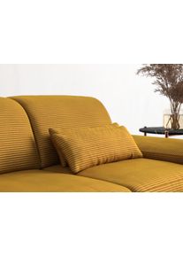 Sit & More Sofakissen SIT & MORE "Cabana", gelb (mustard), B:65cm H:25cm T:10cm, 100% Polyester, Polsterauflagen, Sofakissen, wahlweise 2er- oder 3er-Nierenkissen-Set