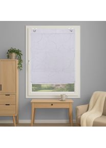 Magnetrollo Home Wohnideen "ADALIA", grau, B:110cm H:130cm, Obermaterial: 100% Polyester, Raffrollos, Magnetrollo, bestickt