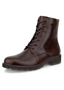 Schn&uuml;rstiefelette Ecco "METROPOLE VIENNA", Damen, Gr. 42, dunkelbraun, Leder, Schuhe Schn&uuml;rstiefelette, Schn&uuml;rboots, Klassik-Stiefelette mit Dual-Fit-Innensohle