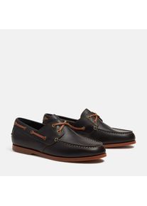 Bootsschuh Timberland "CEDAR BAY ESSENTIAL BOAT SHOE", Herren, Gr. 44, dk grn f grain, Leder, Schuhe Bootsschuh, aus Leder