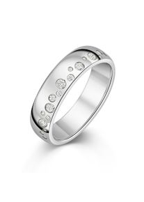 Fingerring Firetti "Schmuck Geschenk Silber 925 Damenring Ring Sternenhimmel" Gr. 60, silberfarben, kristallwei&szlig;, Fingerringe, Damen, 60, Silber 925 (Sterlingsilber), 5,45mm, Fingerring, mit Zirkonia (synth.)