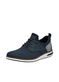 Slip-On Sneaker Rieker, Herren, Gr. 40, Textil, blau (navy, grau), Lederimitat, Textil, Schuhe Slip-On Sneaker, Schlupfschuh, Freizeitsneaker, Halbschuh mit Gummizug