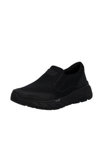 Slip-On Sneaker Rieker, Herren, Gr. 40, Textil, schwarz, Lederimitat, Textil, unifarben, Schuhe Slip-On Sneaker, Slipper, Schlupfschuh, Halbschuh, Freizeitsneaker mit Gummiz&uuml;ge