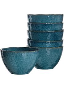 Schale Leonardo "MATERA", blau, B:15cm H:10cm T:15cm &Oslash;:15,3cm, Keramik, Sch&uuml;sseln, Schale, &Oslash; 15,3 cm