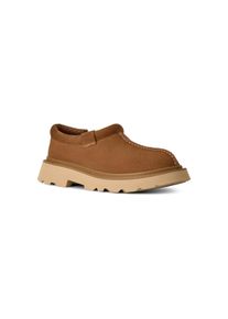 UGG Australia Slipper UGG "TASMAN LUG", Herren, Gr. 7 (40), Polyester, braun (chestnut), Veloursleder, unifarben, Schuhe Slipper, Homeslipper mit herausnehmbarer Einlage