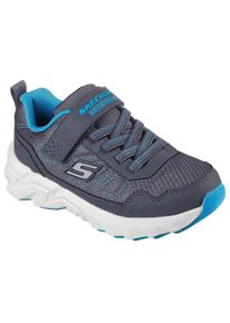 Sneaker Skechers "Skechers ELITE SPORT TREAD", Jungen, Gr. 34, grau, blau, Lederimitat, Schuhe Sneaker, Trekkingschuh mit waterproof, Gr&ouml;&szlig;enschablone zum Download