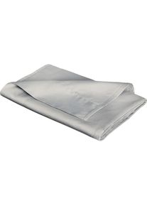 Betttuch Fleuresse "Colours", grau, B:160cm L:260cm, Mako-Satin, Obermaterial: 100% Baumwolle, Bettlaken, Betttuch, offenes Bettlaken