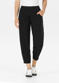 3/4-Hose Stehmann "Rachell-650", Damen, Gr. 38, N-Gr, schwarz, Web, Obermaterial: 65% Viskose, 30% Polyamid, 5% Elasthan, unifarben, regular fit 3/4-L&auml;nge, Hosen 3/4-Hose, mit elastischem Bund