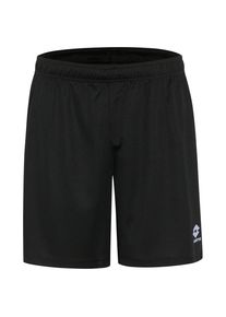 Trainingsshorts Lotto, Herren, Gr. S (44/46), Normalgr&ouml;&szlig;en, schwarz (caviar), 100% Polyester, unifarben, kurz, Hosen Trainingsshorts, - mit dezenter Logostickerei auf dem Bein