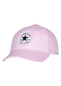 Baseball Cap Converse "CAN CHUCK PATCH CURVE BRIM HAT f&uuml;r kids 8-15 Jahre", Jungen, rot (cherry bloss), Stoff, Baumwolle, bestickt, unifarben, Basic, Caps Baseball Cap, mit Klettverschluss, im Basic-Stil