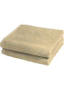 Duscht&uuml;cher Fleuresse "2828", bunt (beige, hellbraun), B:70cm L:140cm, Frottier, Obermaterial: 100% Baumwolle, Handt&uuml;cher, Duscht&uuml;cher, Duschhandt&uuml;cher, Handt&uuml;cher, Walkfrottee, 100% Baumwolle
