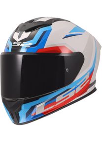 LS2 FF820 Rapid III Hyper, full face helmet , color: White/Blue/Red , size: M