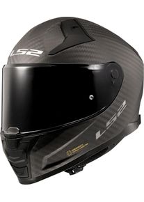 LS2 FF811 Vector II Carbon Solid, casco integrale , colore: Nero Opaco , dimensione: L