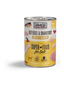 6 x 400 g MAC's Cat Fleischmen&uuml; Gefl&uuml;gel, Rind & Cranberry