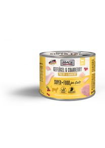 6 x 200 g MAC's Cat Fleischmen&uuml; Gefl&uuml;gel, Rind & Cranberry