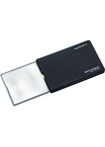 Eschenbach Optik, Taschenlupe &raquo;easyPOCKET&laquo; Stromsparend, LED-Technik, 3-fach Vergr&ouml;&szlig;erung, schwarz, Falches, handliches Design