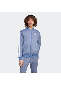 adidas Sportswear, Herren, Trainingsjacke &raquo;TRICOT REGULAR-FIT M&Eacute;LANGE&laquo;, Dark Blue Melange, L, Diese comfy Jacke mit praktischen Taschen ist mit 