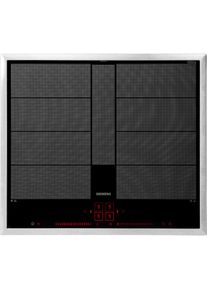 Siemens, Flex-Induktions-Kochfeld &raquo;EX645LYC1E&laquo; powerMove Plus Funktion f&uuml;r drei verschiedene Heizzonen, silberfarben,