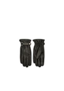 Calvin Klein, Herren, Lederhandschuhe &raquo;LOGO STRAP SMOOTH LEATHER GLOVES&laquo; Perfekt f&uuml;r den Alltag, Black, M, Lederhandschuhe von Calvin Klein
