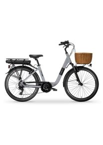 MBM, &raquo;Elektro-Citybike RHEA 24 Zoll, grey&laquo;, grau,