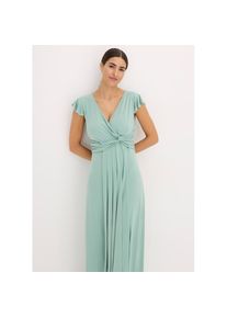 bonprix, Damen, Maxikleid f&uuml;r festliche Anl&auml;sse, mit kurzem Arm und Mini-Fl&uuml;gel&auml;rmel, pastellgr&uuml;n (L&auml;nge: Regul&auml;r), 44/46 (L) - N-Gr, Elegantes 