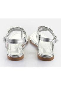 Buffalo, Damen, Zehentrenner &raquo;KIRA ICE&laquo; , Riemchensandale, Sommerschuh, Urlaubsandale, Memory Foam Innensohle, silberfarben, 41, Riemchensandale mit 