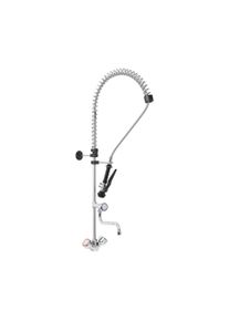 Monolith Mosogat&oacute; csaptelep zuhanyfejjel - kr&oacute;mozott s&aacute;rgar&eacute;z - 1000 mm t&ouml;mlő MO-TA-08