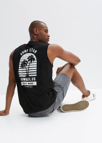 Canotta in puro cotone loose fit, Nero, Taglia 68/70 (4XL), bonprix