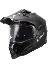 LS2 MX701 Explorer Carbon Forged, adventure helmet , color: Black/Dark Grey , size: XL