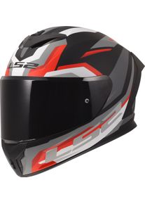 LS2 FF820 Rapid III Hyper, full face helmet , color: Matt Black/Grey/Red , size: XL