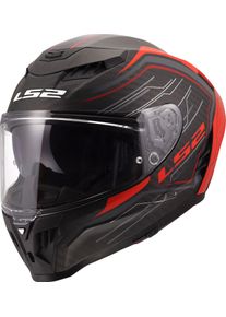 LS2 FF807 Dragon Subic, full face helmet , color: Matt Black/Red , size: L