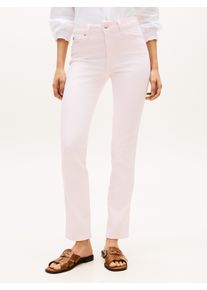 Slim-fit-Jeans Tommy Hilfiger "DNM CLR SLIM RW", Damen, Gr. 28, L&auml;nge 28, polar pink, Denim/Jeans, Obermaterial: 99% Baumwolle, 1% Elasthan, unifarben, slim fit lang, Jeans Slim-fit-Jeans, Mid Rise