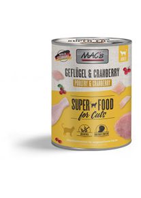 6 x 800 g MAC's Cat Fleischmen&uuml; Gefl&uuml;gel, Rind & Cranberry