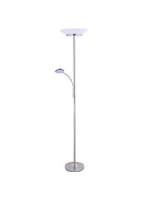 Globo, Stehlampe, Deckenfluter Nickel Matt, 1xled