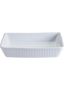 Mason Cash Classic Collection Fine White Stoneware 33cm Rectangular Roasting Baking & Serving Dish, Auflaufform, Weiss