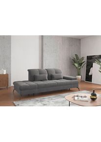 Sit & More Sit & More , Grau , Textil , 231x90x122 cm , Goldenes M, Oeko-Tex&reg; Standard 100, Made in Europe, DGM-Klimapakt , R&uuml;cken echt, Armteil rechts , Wohnzimmer, Sofas & Couches, Relaxliegen & R&eacute;cami&egrave;ren