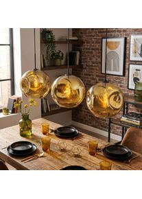 hofstein Ripoll Lampa wisząca, Kula świetlna, Lampa wisząca Złoty, 3-punktowe