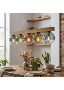 hofstein Gastor Lampa wisząca, Kula świetlna, Lampa wisząca Ecru, Czarny, 5-punktowe