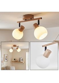 hofstein Lumox Taklampa, Takstr&aring;lkastare Beige, Svart, 2-ljusk&auml;llor