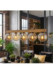 hofstein Gastor Lampa wisząca, Kula świetlna, Lampa wisząca Ecru, Czarny, 5-punktowe