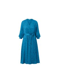 Tchibo - Gepunktetes Webkleid - Damen - Gr. 36 - dunkelblau/gepunktet