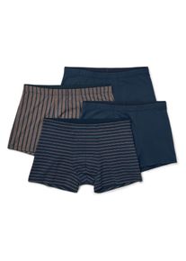 Tchibo - 4 Slipboxer mit Modal - Herren - Gr. S/4 - dunkelblau/print