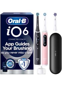 Oral-B, Elektrische Zahnb&uuml;rste, iO6 Electric toothbrush, black and pink with travel case