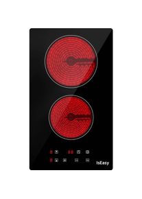 IsEasy T2V-01M Zwei-Zonen-Induktionsherd, Kochfeld, Schwarz