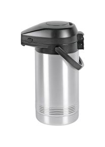 Emsa President, Thermoskanne, Schwarz, Silber